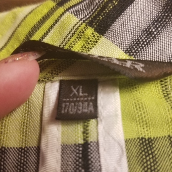 Retro Lime Plaid Dress - Picture 5 of 5